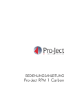 USER GUIDE - Pro-Ject