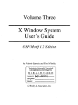 Volume Three X Window System User's Guide