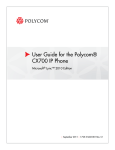 Polycom CX 700 User Guide