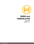 Hiero and HieroPlayer 1.7v1 User Guide