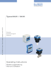 Operating Instructions Types 8025 / 8035