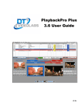 PlaybackPro Plus User Guide (3.6e).pages