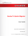 Quickr Migraiton User Guide