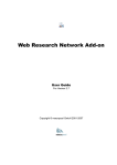 Web Research Network Add-on User Guide