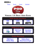 Line 6 POD Farm 1.01 Basic User Guide