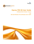 Osprey-700 HD User Guide