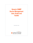 Generic SNMP Device Management User Guide and Toolkit (1316)