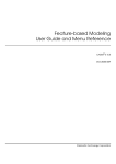 Feature-based Modeling User Guide and Menu Reference