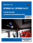 MTM800 FuG / MTM800 FuG ET Feature User Guide