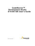 CodeWarrior™ Development Studio 8/16