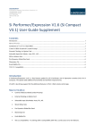 Si Performer/Expression V1.6 (Si Compact V3.1) User Guide