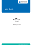 CPCI Power Supply User Guide, Rev. 6.0