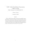 VSDP: Verified SemiDefinite Programming USER'S GUIDE, Beta