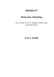 MOMEC97 Molecular Modeling User's Guide