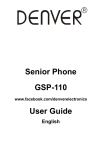 Senior Phone GSP-110 User Guide