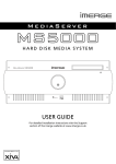 Imerge MS5000 MediaServer User Guide PK00383-01