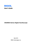 User's Guide DS2000A Series Digital Oscilloscope