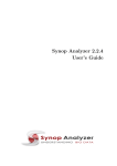 Synop Analyzer 2.2.4 User's Guide