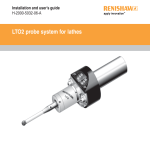 LTO2 probe system for lathes – Installation and user's guide