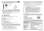 USER GUIDE RF basic thermostat WFHTRF 010 (20433