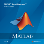 MATLAB Report Generator User's Guide