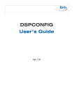 DSPCONFIG User's Guide