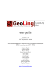 GeoLing user guide