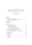 User guide to the STatistical Analogue Resampling Scheme Version