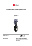 Installation and operating instructions