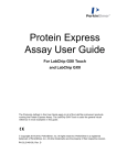 Protein Express Assay User Guide