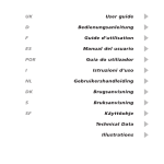 User guide Bedienungsanleitung Guide d'utilisation Manual del