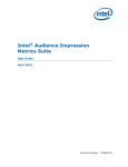 Intel® Audience Impression Metrics Suite User Guide