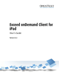 Exceed onDemand Client for iPad User's Guide