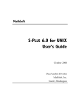 S-PLUS 6.0 for UNIX User's Guide