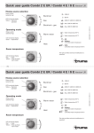 Quick user guide Combi 2 E UK / Combi 4 E / 6 E Version UK Quick