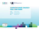 COMMUNICATION STRATEGY TOOL USER GUIDE