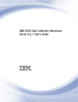IBM SPSS Data Collection Interviewer Server 6.0.1 User's Guide