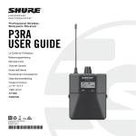 P3RA User Guide (English, Spanish, French, German, Italian