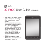 LG-P920 User Guide - English
