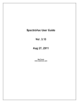 SpectraVue User Guide Ver. 3.13 Aug 27, 2011