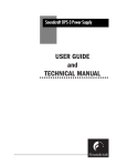 USER GUIDE and TECHNICAL MANUAL