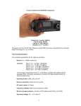 A User's Guide for the X1M PRO Transceiver Frederick A