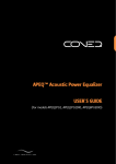 APEQ™ Acoustic Power Equalizer USER'S GUIDE