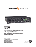 Sound Devices 552 Field Mixer