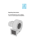 Operating Instructions - Karl Klein Ventilatorenbau GmbH