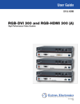 RGB-DVI 300 and RGB-HDMI 300 (A) User Guide