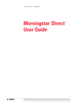 Morningstar® DirectSM User Guide