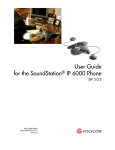 User Guide for the SoundStation® IP 6000 Phone - Support