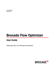Brocade Flow Optimizer User Guide, v1.0