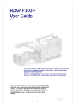 HDW-F900R User Guide